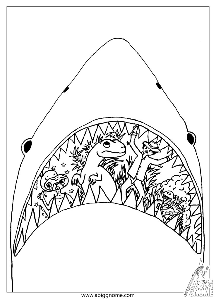 Kleurplaat Spielberg Films