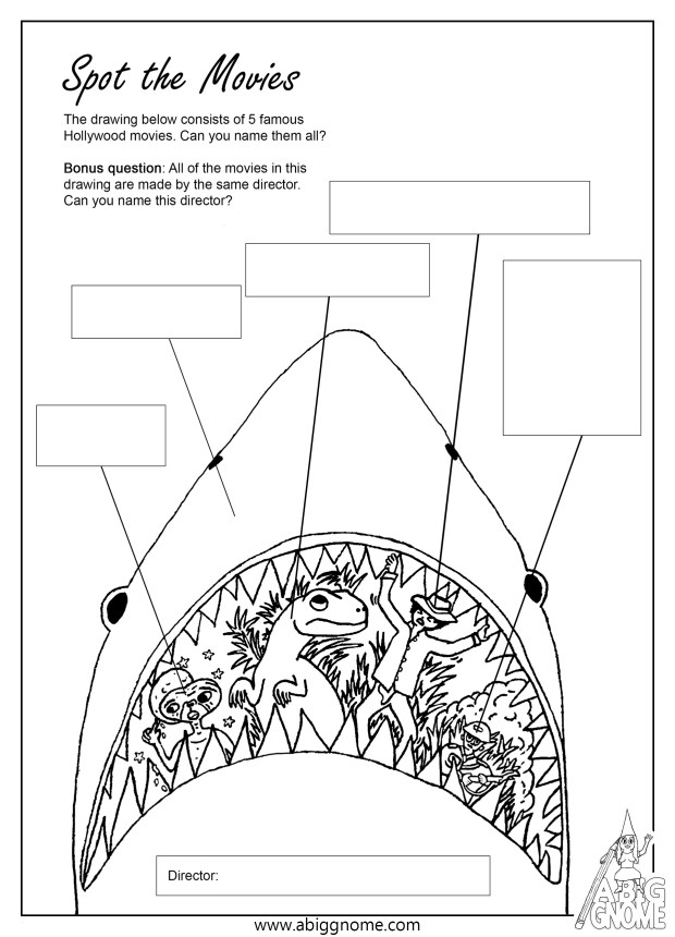 Activiteitenpagina Benoem de films